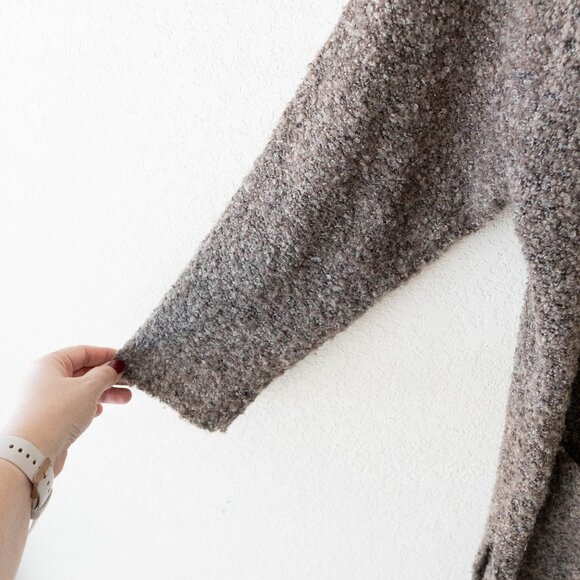 Vintage Victoria Jones Size 2X Wool Blend Marled Cardigan Sweater with Pockets - Picture 4 of 8